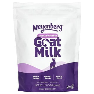 Meyenberg Goat Milk, Leite de Cabra em Pó Integral, 340 g (12 oz)