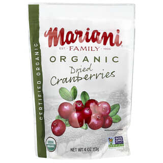 Mariani Dried Fruit, Organic Dried Cranberries, 4 oz (113 g)