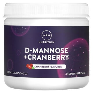 MRM Nutrition, D-mannose + canneberge, Canneberge, 200 g