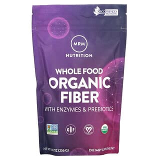 MRM Nutrition, Alimento integral, Fibra orgánica con enzimas y prebióticos, 256 g (9,3 oz)