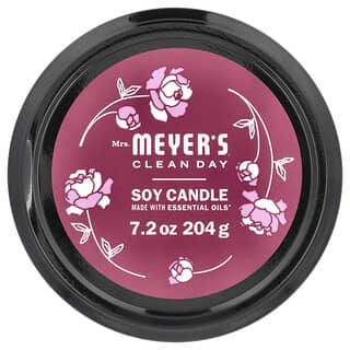 Mrs. Meyers Clean Day, Peony Candle, 204 г (7,2 унции)