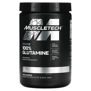 MuscleTech, Platinum 100% Glutamine, Unflavored, 10.58 oz (300 g)