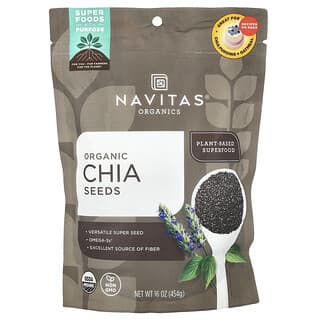 Navitas Organics, Semillas orgánicas de chia, 16 oz (454 g)