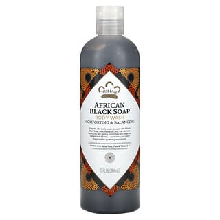 Nubian Heritage, Gel douche, Savon noir africain, 384 ml