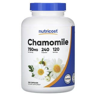 Nutricost, Manzanilla, 750 mg, 240 cápsulas (375 mg por cápsula)