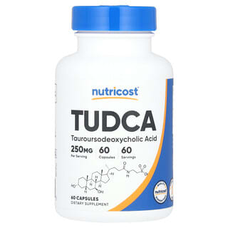 Nutricost, TUDCA, 250 mg, 60 Cápsulas