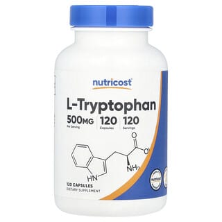 Nutricost, L-triptófano, 500 mg, 120 cápsulas