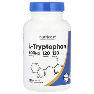 Nutricost, L-Tryptophan, 500 mg, 120 Capsules