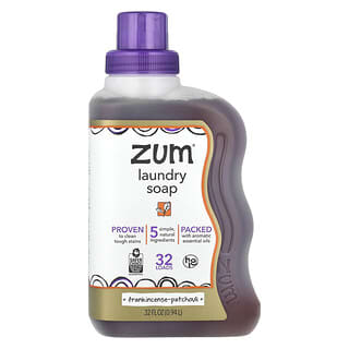 ZUM, Zum Clean, Savon à lessive aromatisé, Encens-Patchouli, 0,94 L