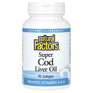 Natural Factors, Super Cod Liver Oil, 90 Softgels