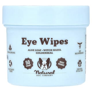 Natural Dog Company, Eye Wipes , 50 Count