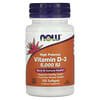 NOW Foods, Vitamin D-3, High Potency, hochwirksames Vitamin D3, 5.000 IE, 120 Weichkapseln