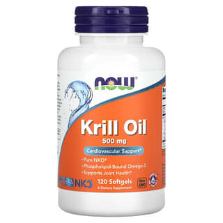 NOW Foods, Krill Oil, 500 mg, 120 Softgels