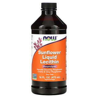 NOW Foods, Ayçiçeği Sıvı Lesitini, 16 fl oz (473 ml)