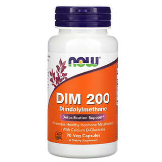 NOW Foods, DIM 200, 90 Cápsulas Vegetais