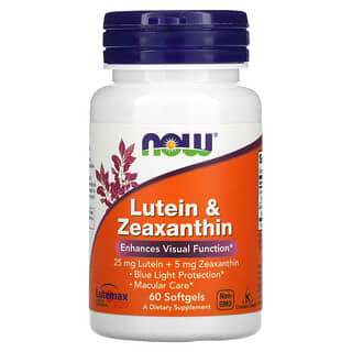 NOW Foods, Lutein & Zeaxanthin, 60 Softgels