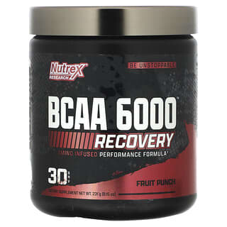 Nutrex Research, BCAA 6000, Recovery, Fruit Punch, 8.15 oz (231 g)