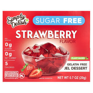 Natural Simply Delish, Dessert gélifié naturel, Fraise, 20 g