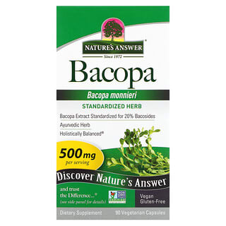 Nature's Answer, Bacopa, 500 mg, 90 Vegetarian Capsules