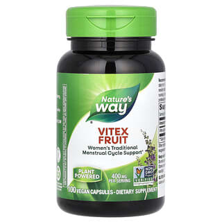 Nature's Way, Vitex Fruit, 400 mg, 100 Vegan Capsules