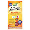 Nature's Way, Alive!, Suplemento multivitamínico masticable para niños, Naranja y baya, 120 comprimidos masticables