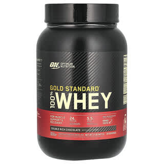 Optimum Nutrition, Gold Standard 100% Whey, Double Rich Chocolate, 2 lb (907 g)