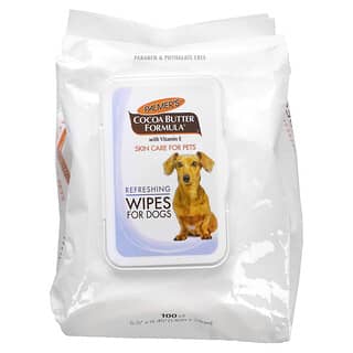 Palmer's for Pets, Coconut Butter Formula with Vitamin E, Refreshing Wipes For Dogs, 100 Wipes