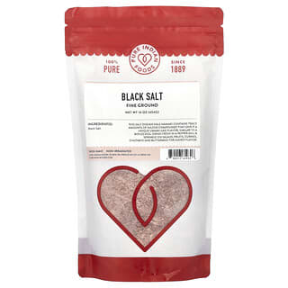 Pure Indian Foods, Black Salt, schwarzes Salz, fein gemahlen, 454 g (16 oz.)