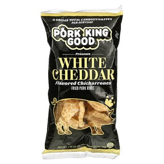 Pork King Good, Chicharrones com Sabor, Cheddar Branco, 49,5 g (1,75 oz)