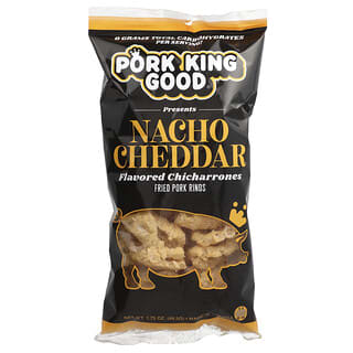 Pork King Good, Flavored Chicharrones, Nacho Cheddar, 1.75 oz (49.5 g)