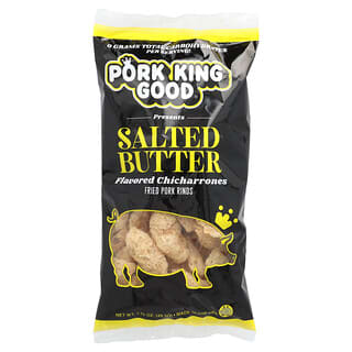 Pork King Good, Chicharrones aromatisées, beurre salé, 49,5 g