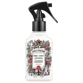 Poo-Pourri, Sole-Pourri™  Shoe+ Foot, Funk-Fighting Odor Eliminator, Cedarwood Eucalyptus, 3.4 fl oz (100 ml)