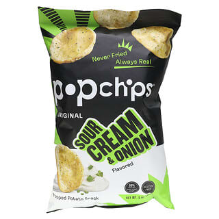 Popchips, 薯片，優酪乳油&洋蔥，5盎司（142克）