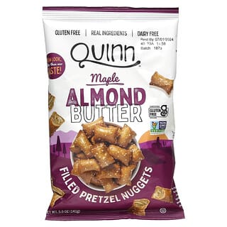 Quinn Snacks, Nuggets de Pretzel, Manteiga de Amêndoa de Bordo, 141 g (5 oz)