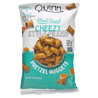 Quinn Snacks, Pretzel Nuggets, À Base de Plantas, Recheio de Queijo, 164 g (5,8 oz)