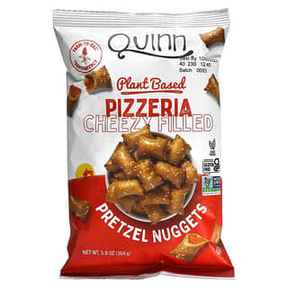 Quinn Snacks, Pépites de bretzel, À base de plantes, Pizzeria Cheezy, 164 g