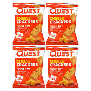 Quest Nutrition, Craquelins au fromage, Explosion de cheddar, 4 sacs, 30 g chacun