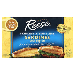 Reese, Sardinas sin piel ni huesos, 124 g (4,38 oz)