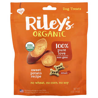 Riley’s Organics, Dog Treats, Small, Sweet Potato Recipe, 5 oz (142 g)