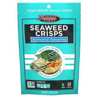 Seapoint Farms, Seaweed Crisps, Almond Sesame, 1.2 oz (35 g)