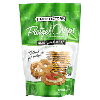 Snack Factory, Pretzels crisps, Ajo y queso parmesano, Delicatessen`` 204 g (7,2 oz)