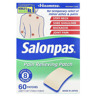 Salonpas, Patch anti-douleur, 60 patchs