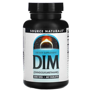 Source Naturals, DIM, 200 mg, 60 comprimés