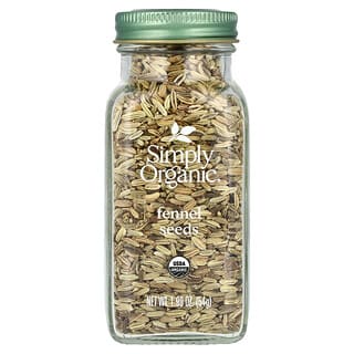 Simply Organic, Fennel Seeds, 1.90 oz (54 g)