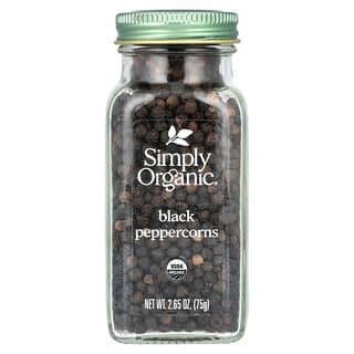 Simply Organic, Granos de pimienta negra, 2,65 oz (75 g)