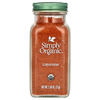 Simply Organic, кайенский перец, 71 г (2,5 унции)