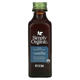 Simply Organic, Pure Madagascar Vanilla, Non-Alcoholic Flavoring, 2 fl oz (59 ml)