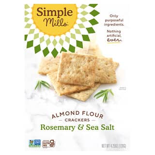 Simple Mills, Almond Flour Crackers, Rosemary & Sea Salt, 4.25 oz (120 g)