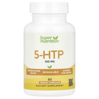 Super Nutrition, 5-HTP（ヒドロキシトリプトファン）、100mg、ベジカプセル60粒