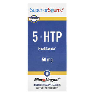 Superior Source, 5-HTP, 50 mg, 60 comprimidos microlingües de disolución instantánea